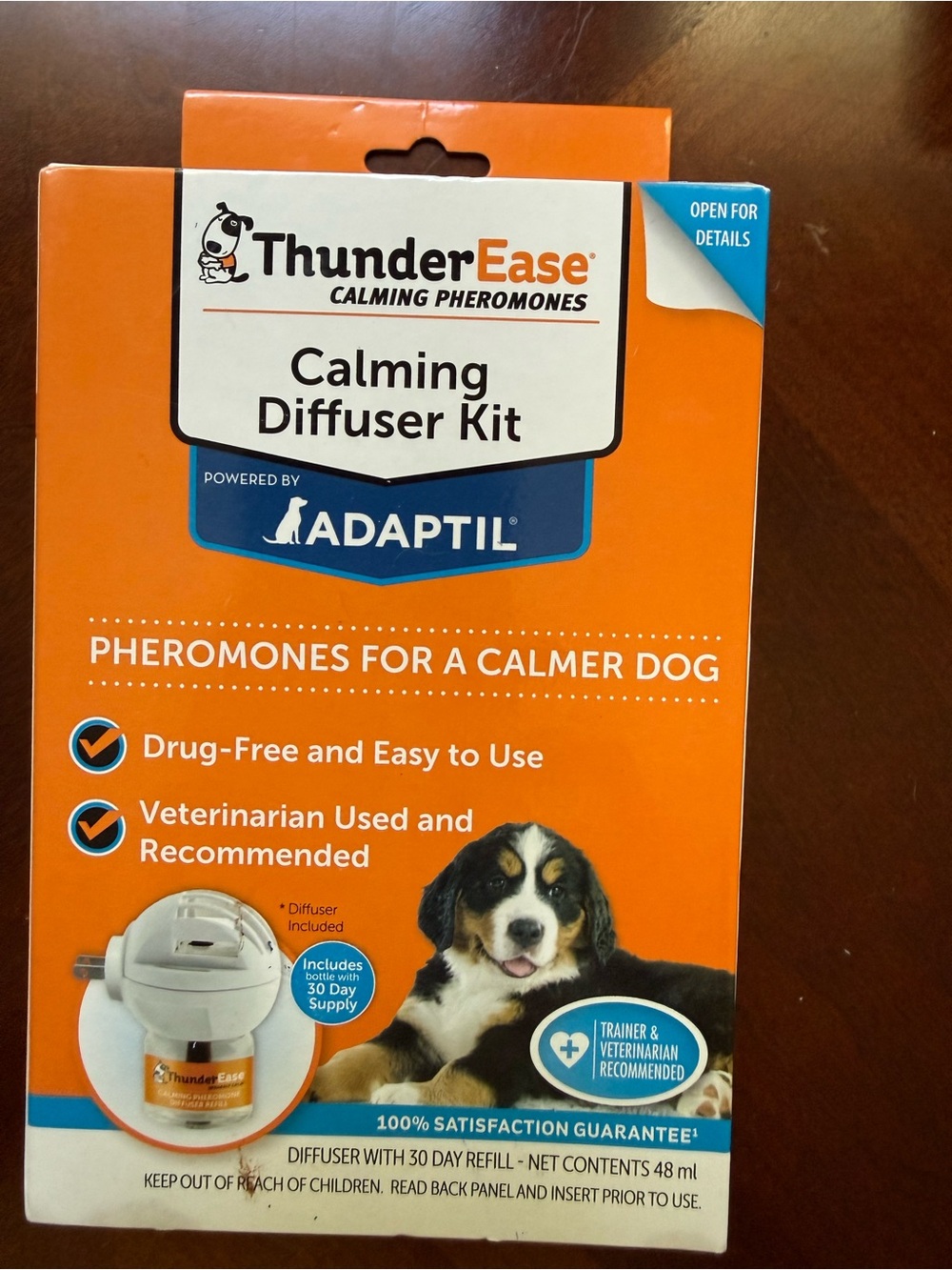 ThunderEase Calming Diffuser Kit Diffuser and 30 day Phermones- Orange